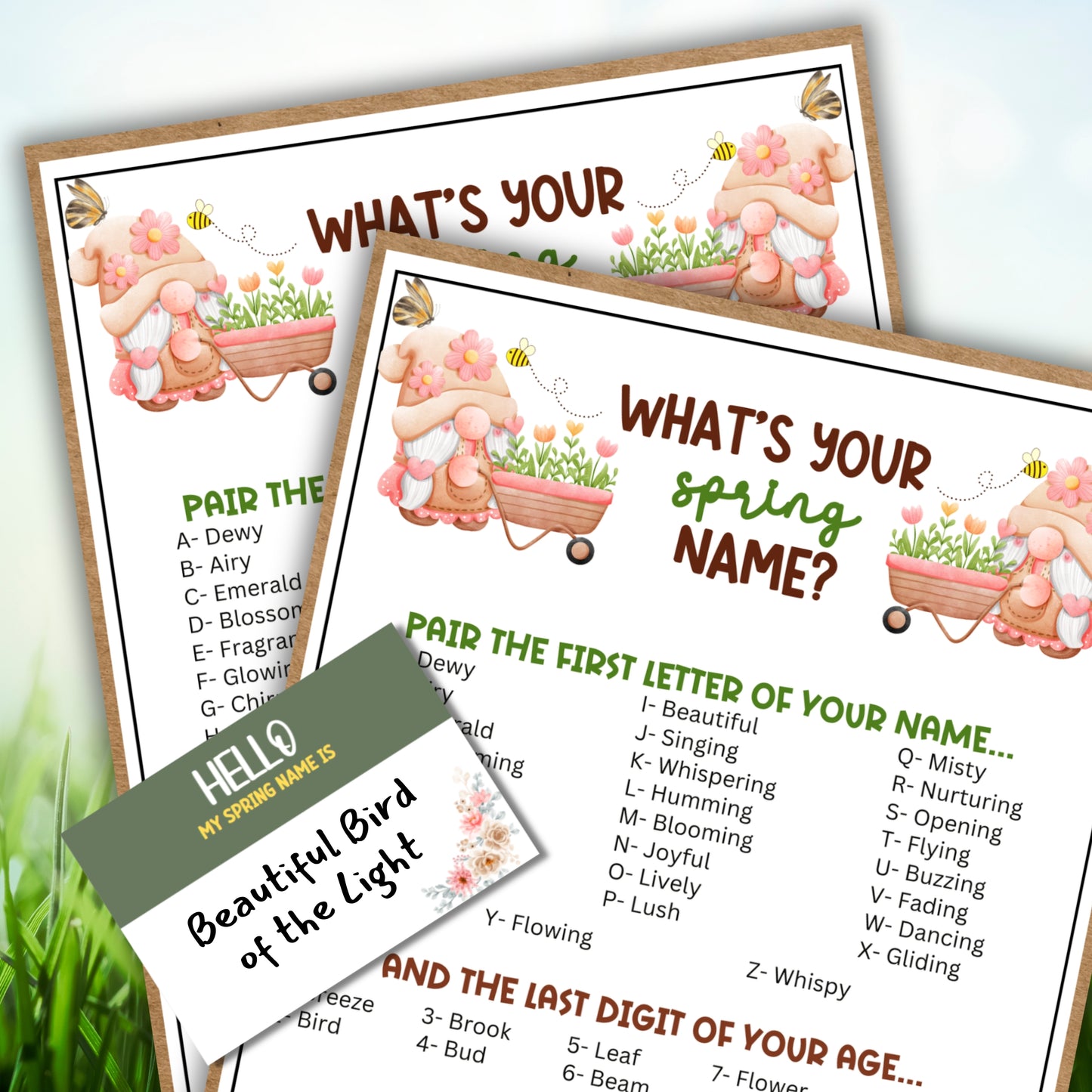 What's Your Spring Name?