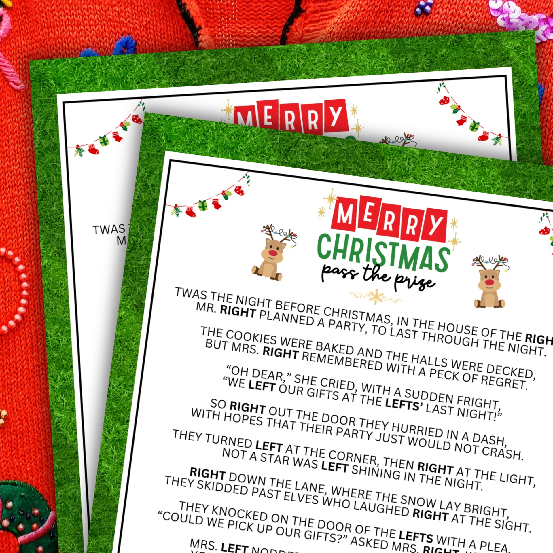 Christmas Party Left to Right Game – Party Prints Press christmas-party-left-to-right-game-party-prints-press