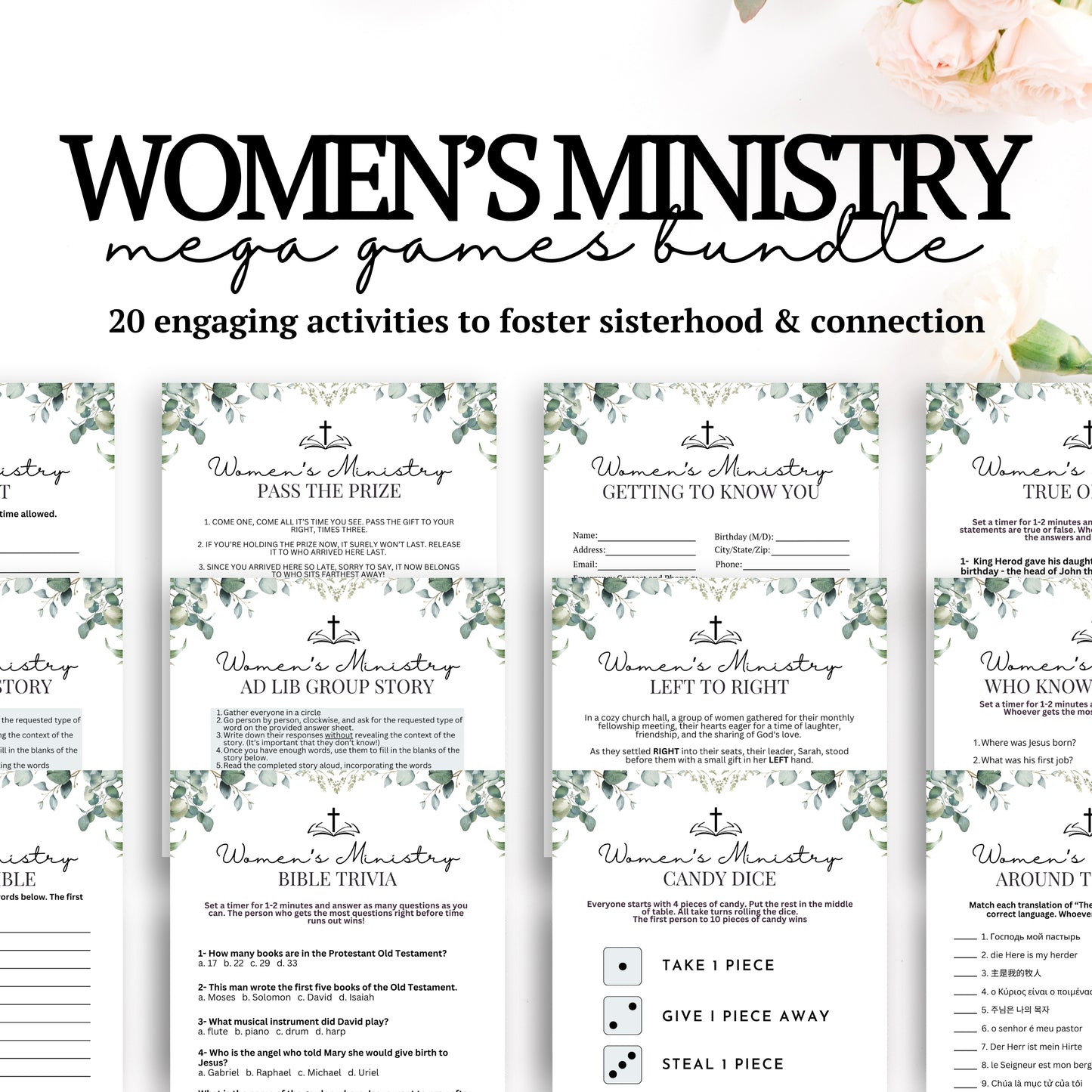 Green Floral Women's Ministry MEGA Bundle