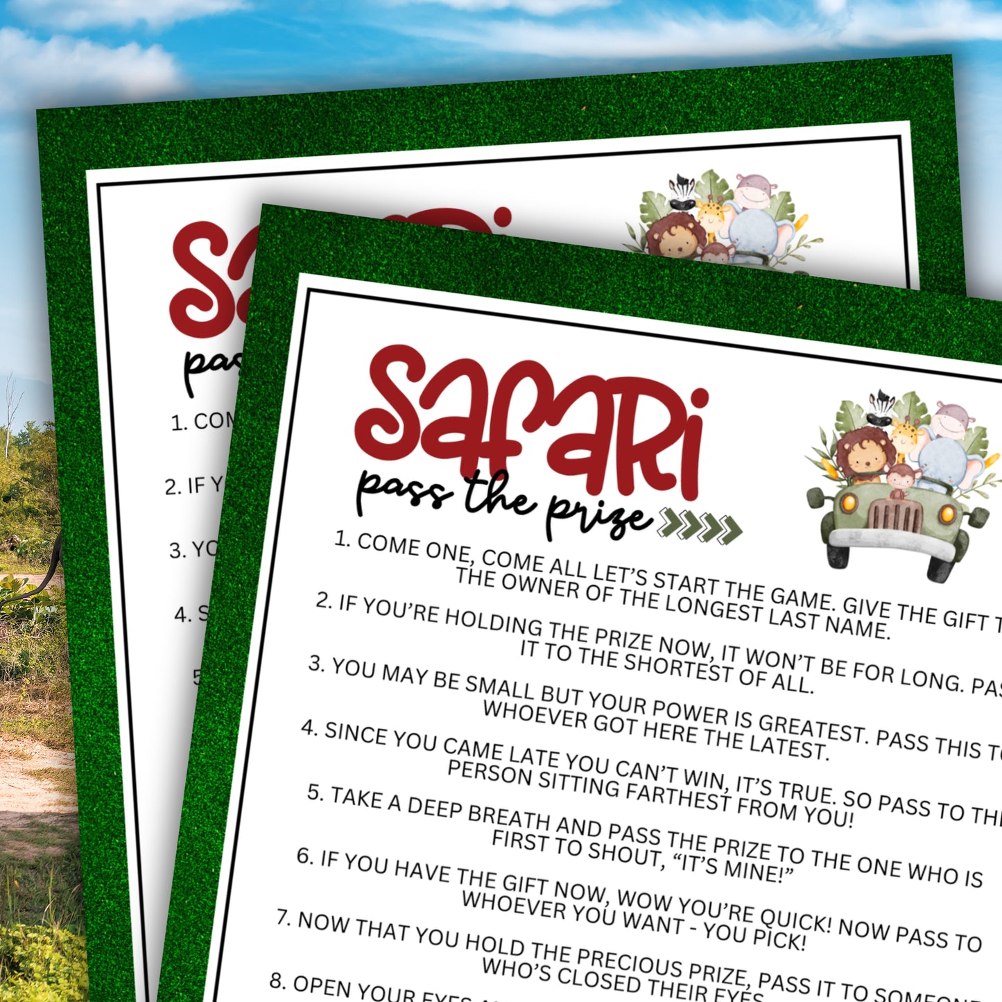 Safari Pass the Prize