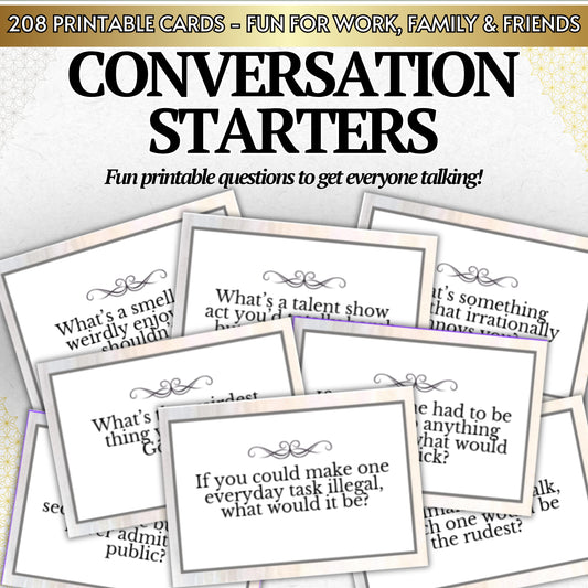 208 Conversation Starter Cards