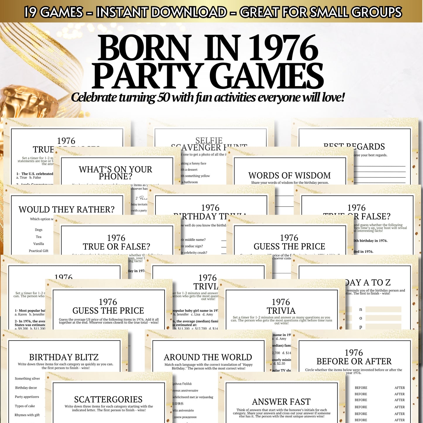 Born in 1976 Birthday Bundle