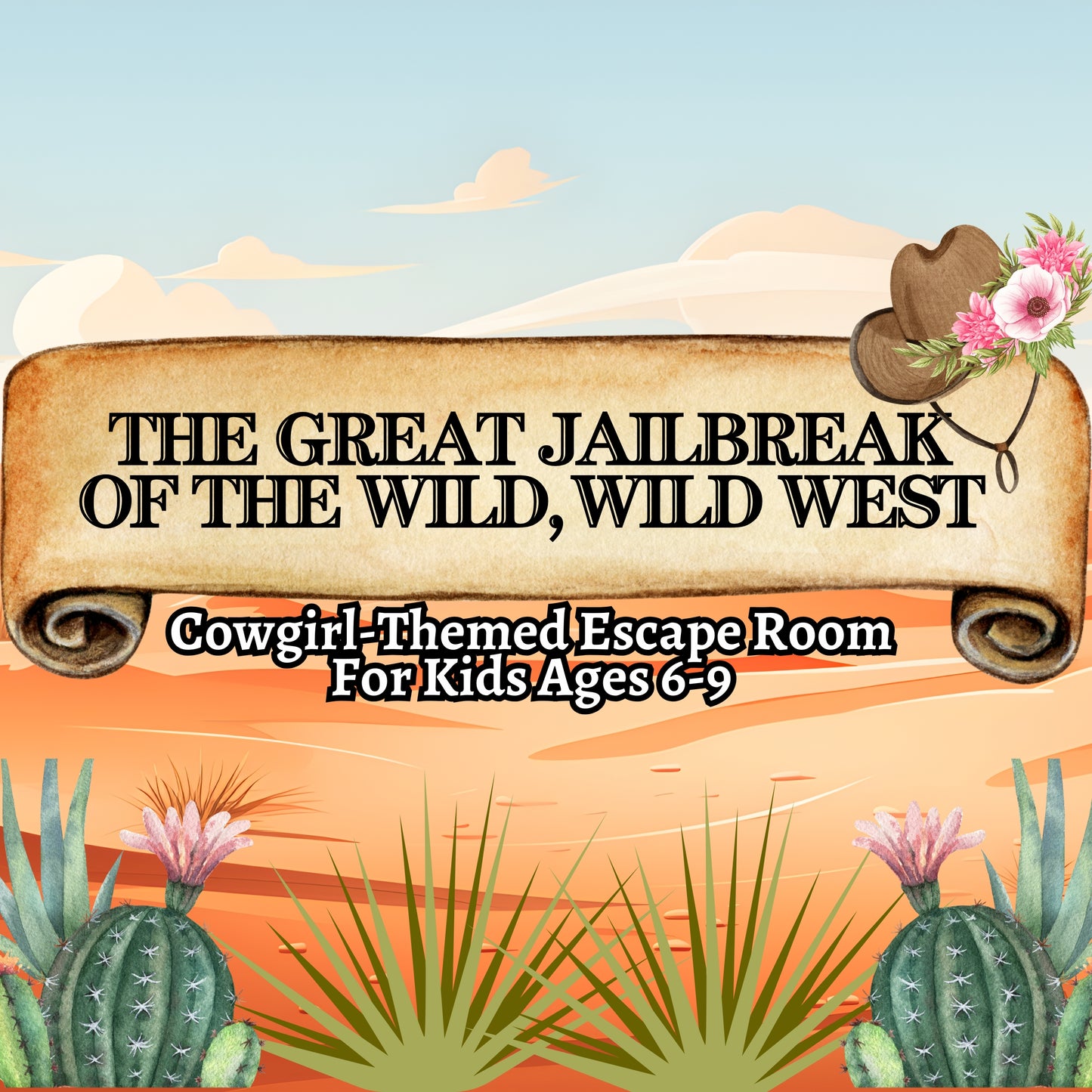 Cowgirl-Themed Escape Room (Ages 6-9)