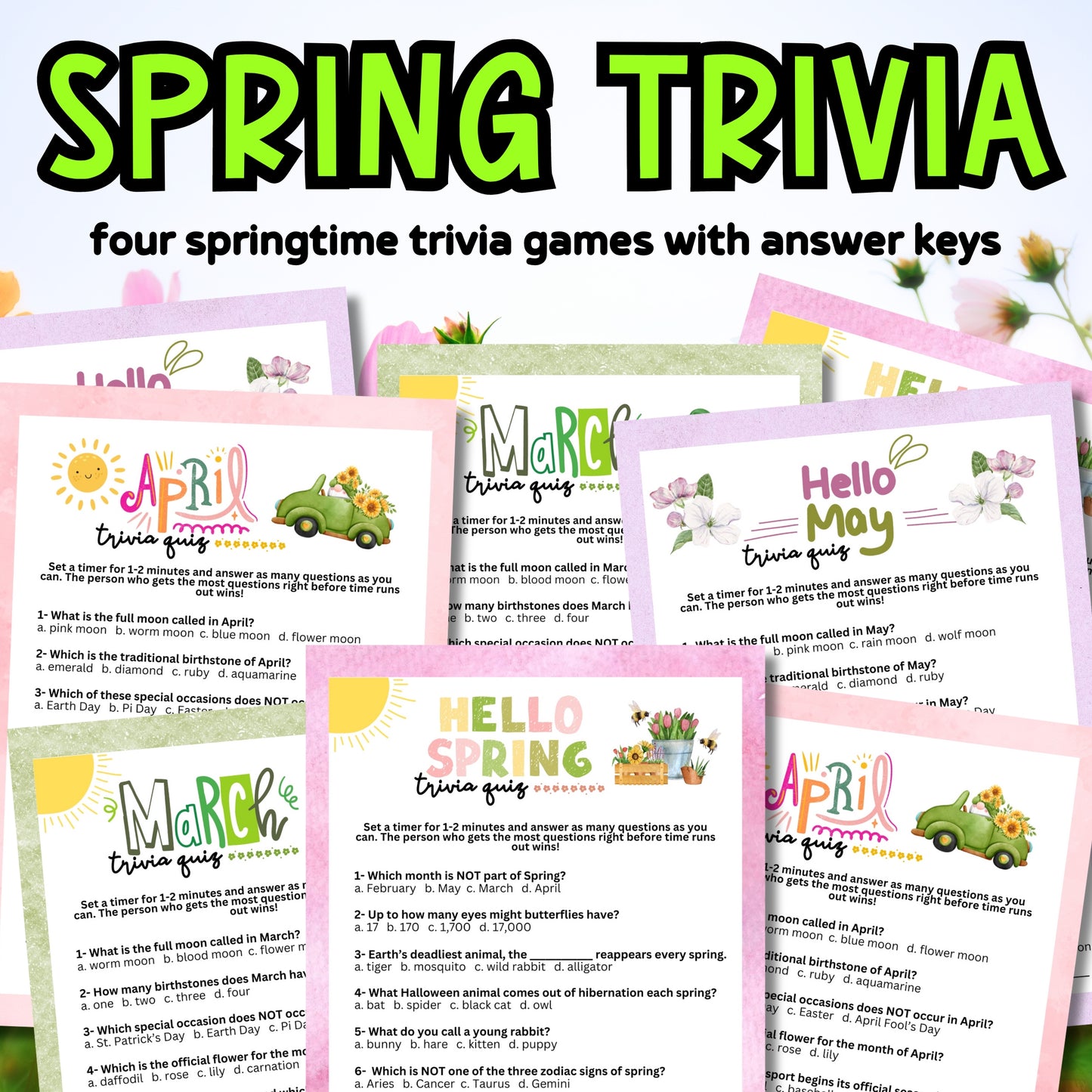 Spring Trivia Bundle