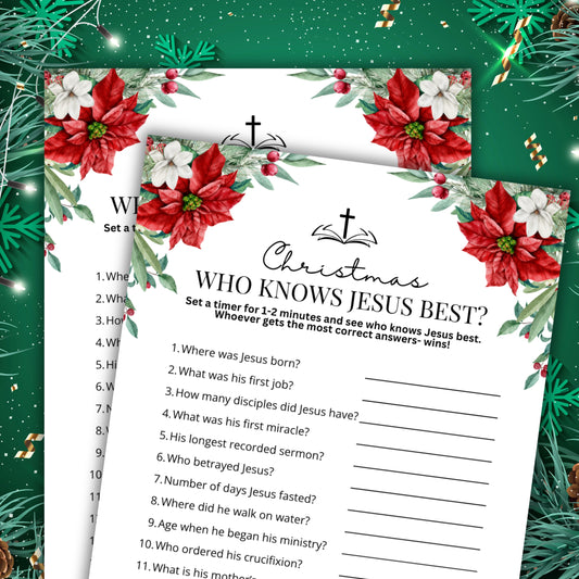 Women's Ministry Christmas Bible Trivia - Who Knows Jesus Best