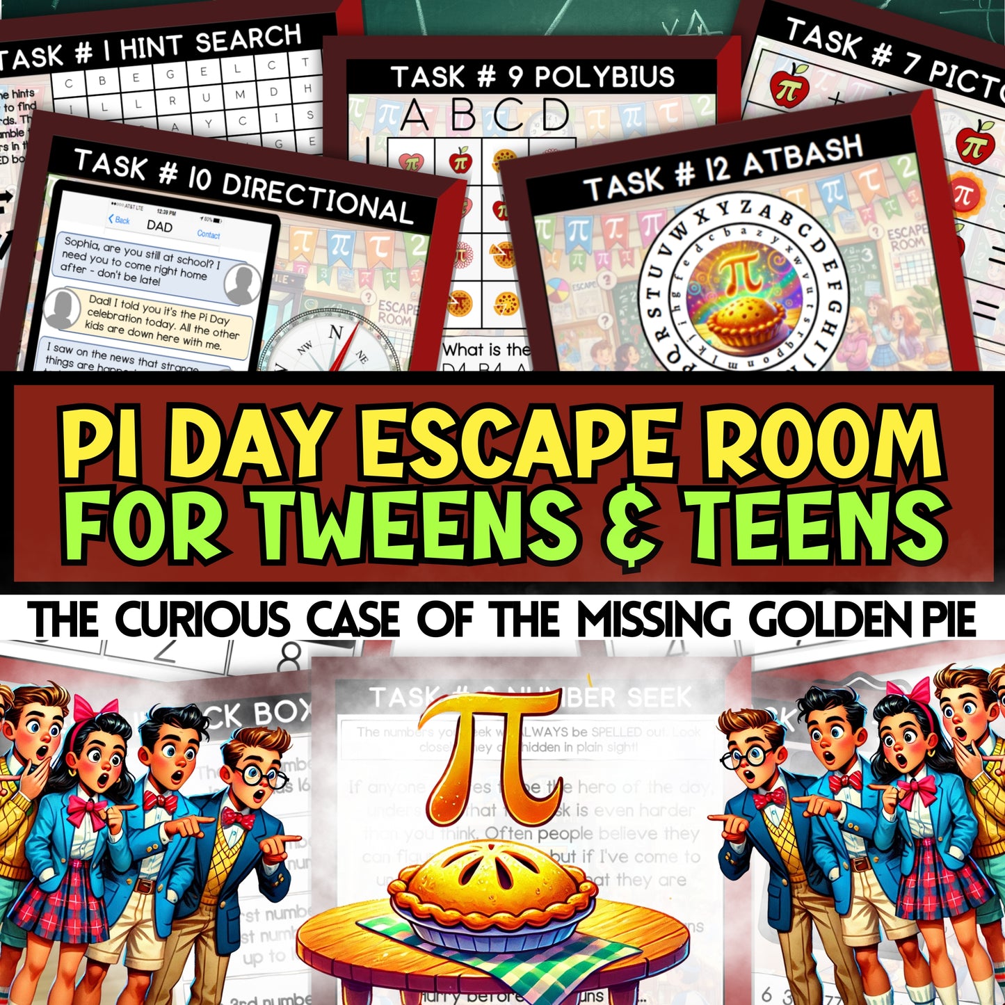 Pi Day Escape Room (Ages 8-13)