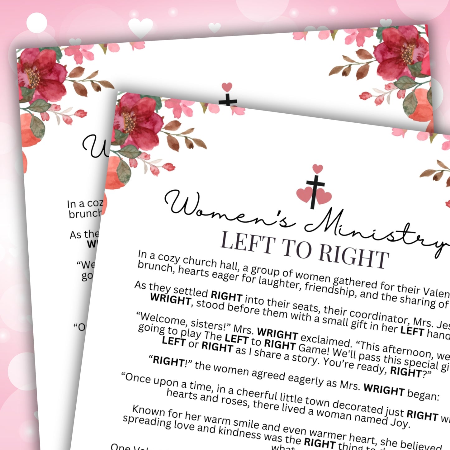 Women's Ministry Pass the Prize Valentine's Edition