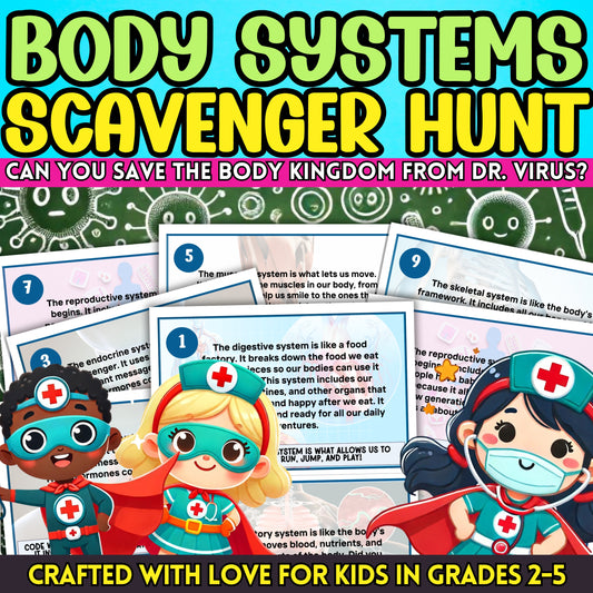 Human Body Scavenger Hunt (Ages 8-11)