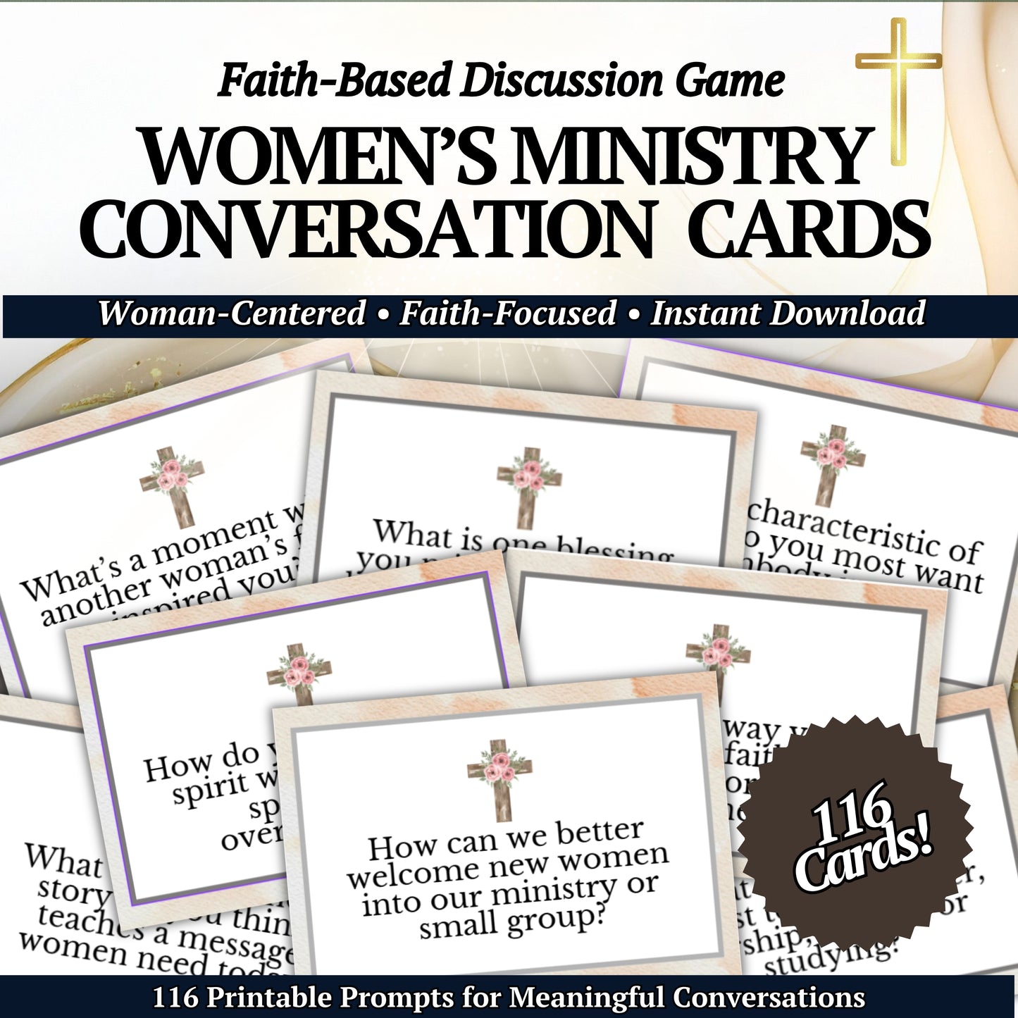 Women's Ministry Conversation Cards (116 Questions)