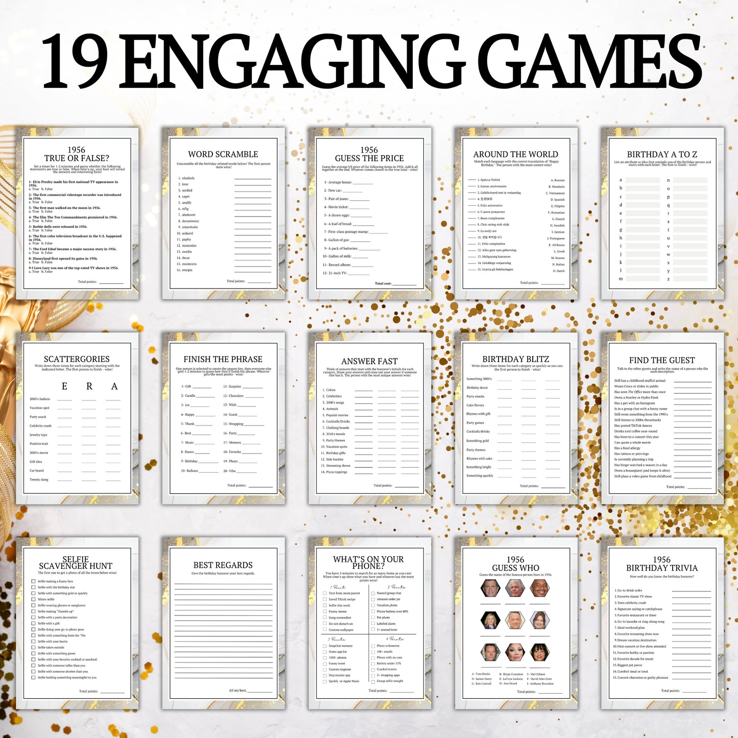 Born in 1956 Birthday Bundle (19 Games)