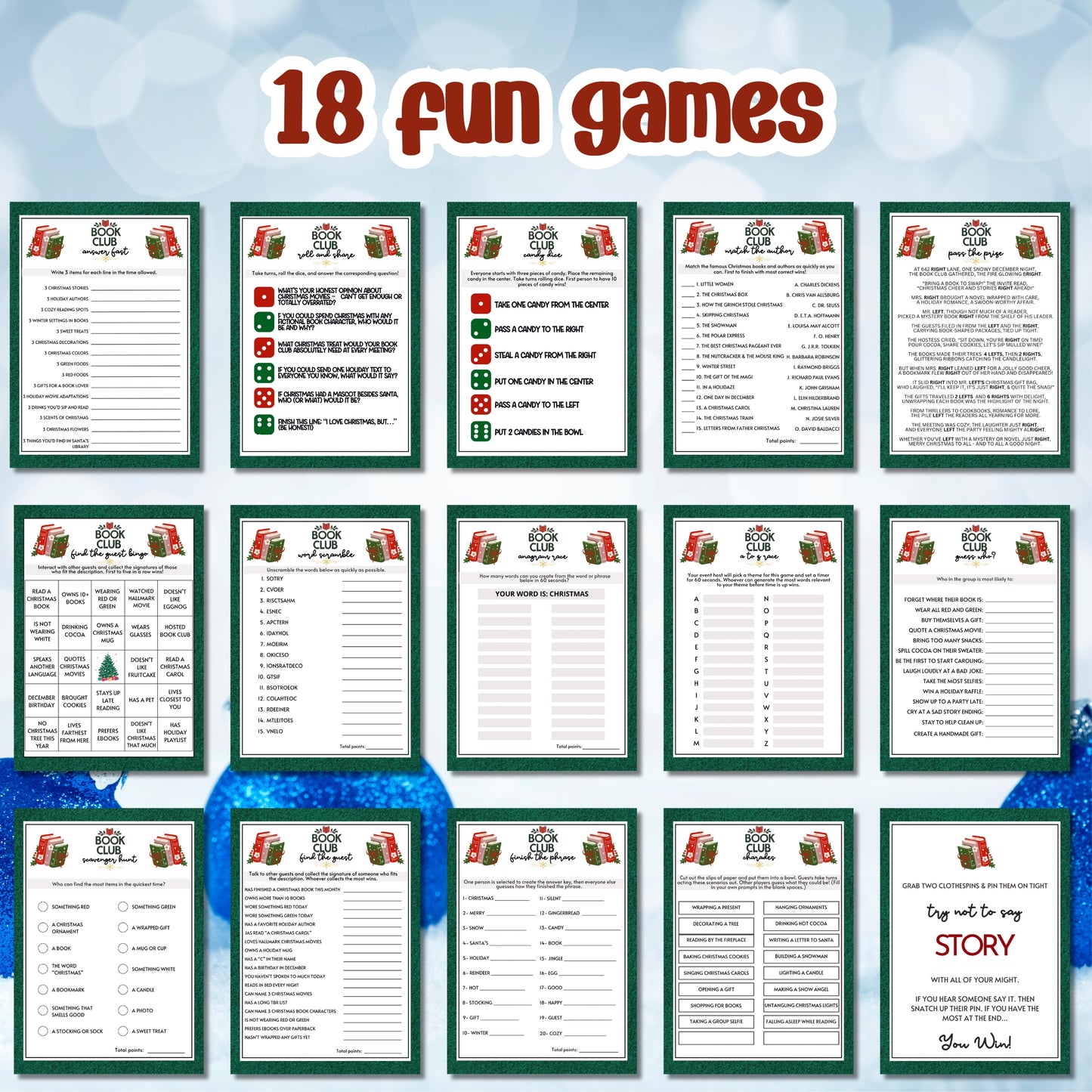 Book Club Christmas Bundle (18 Games)