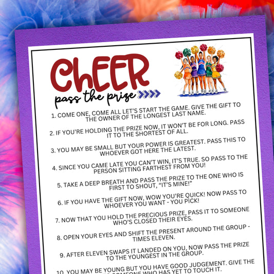 Cheerleading Pass the Prize