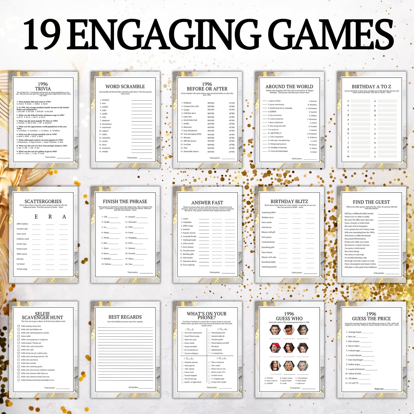 Born in 1996 Birthday Bundle (19 Games)