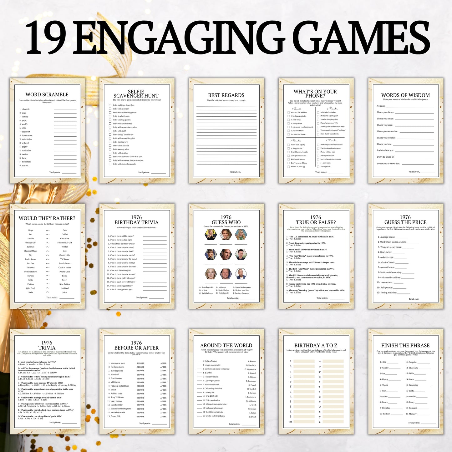 Born in 1976 Birthday Bundle