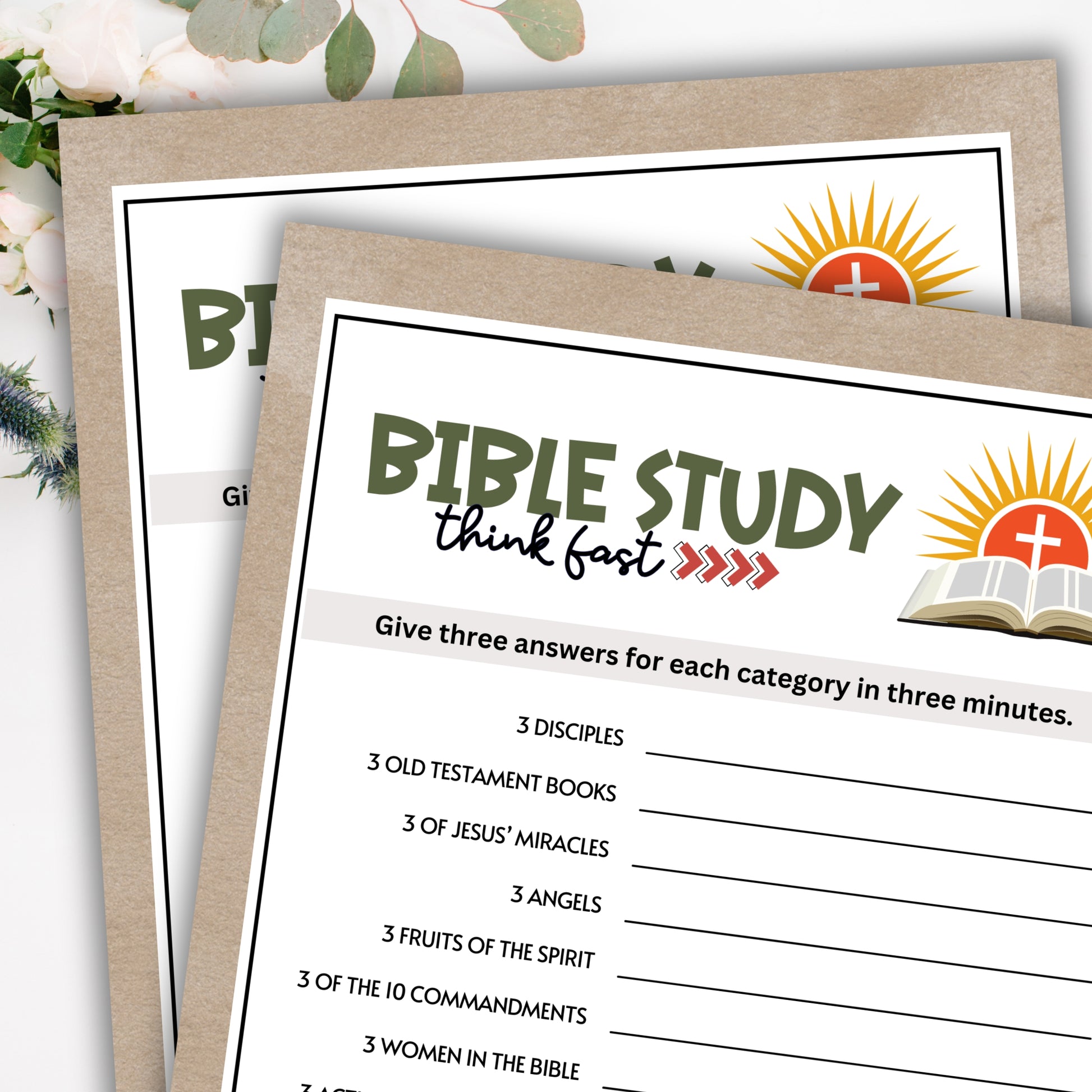 Are you seeking a fun and engaging activity for your Sunday School, Bible Study, or Women's Ministry Fellowship Retreat? Give each guest a sheet, set a time, and challenge their knowledge of who knows the most interesting facts about the Bible, Christianity, and Jesus Christ.