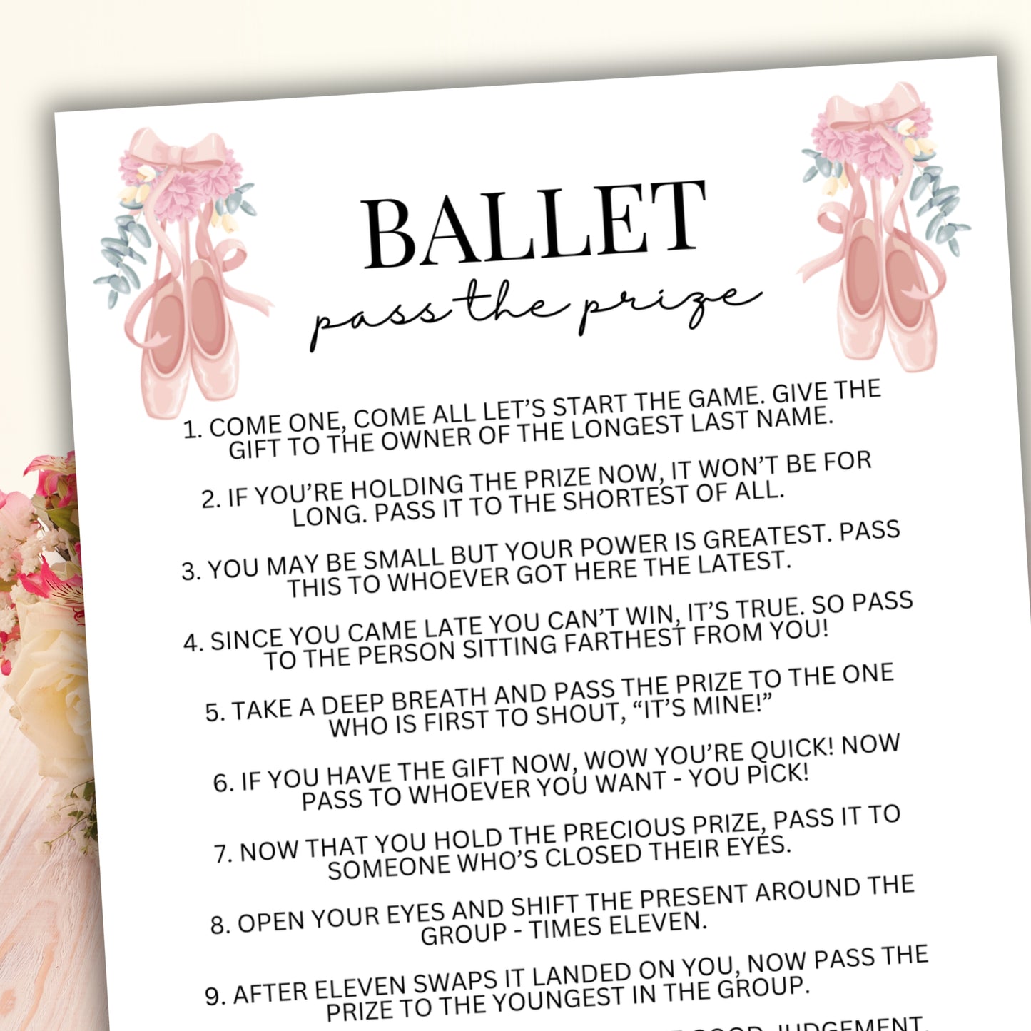 Ballet Pass the Prize