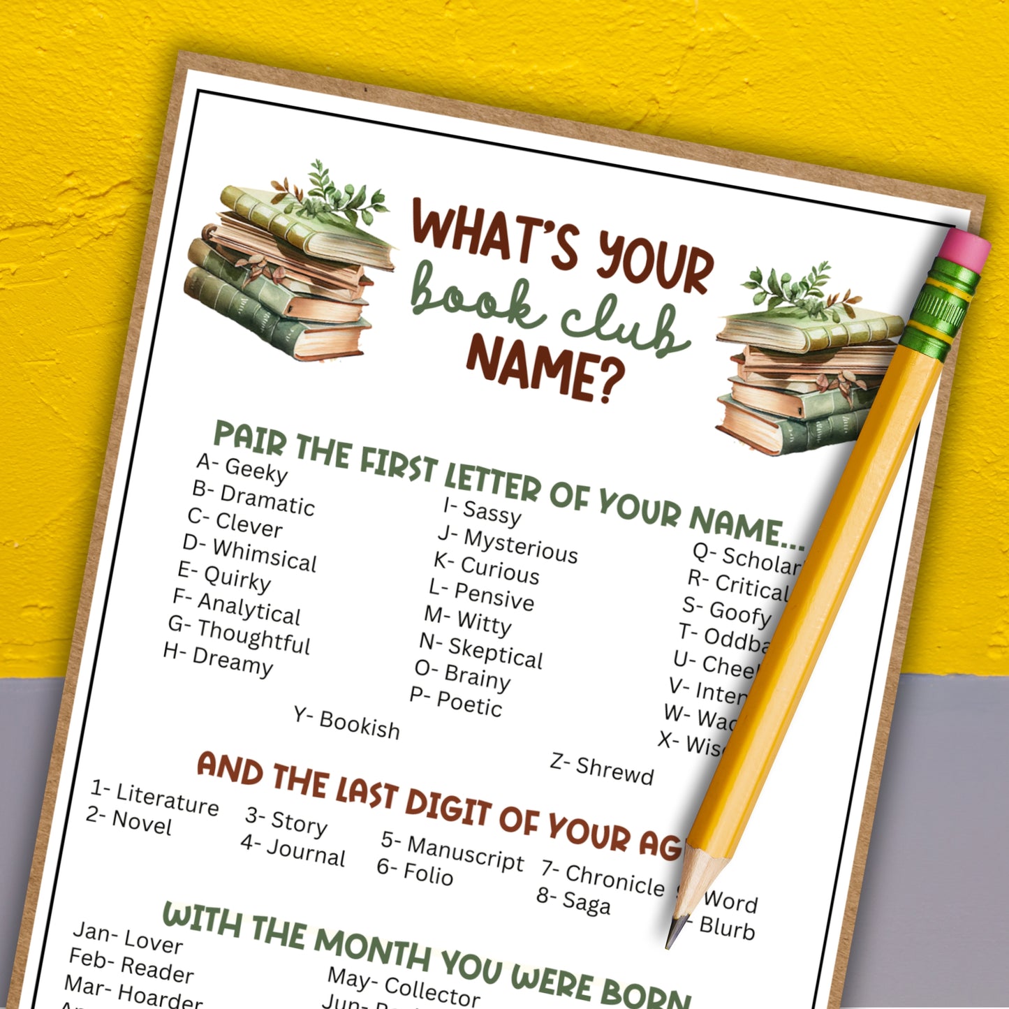 What's Your Book Club Name?