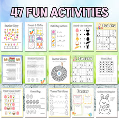 Easter Game Bundle For Kids (50 Pages) – Party Prints Press
