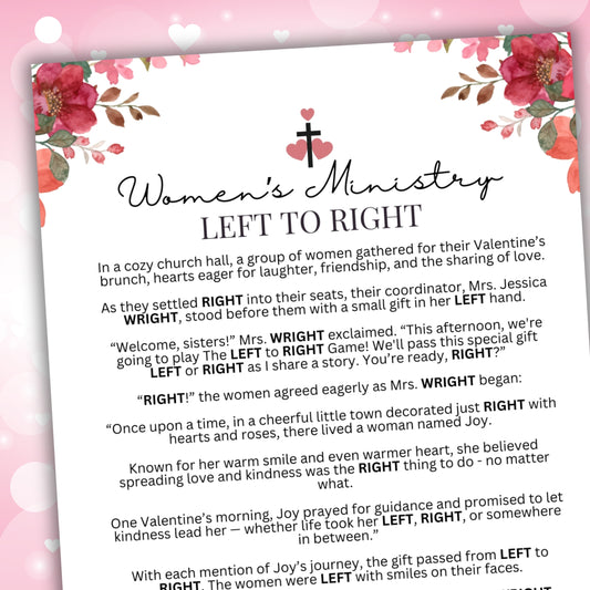 Women's Ministry Pass the Prize Valentine's Edition