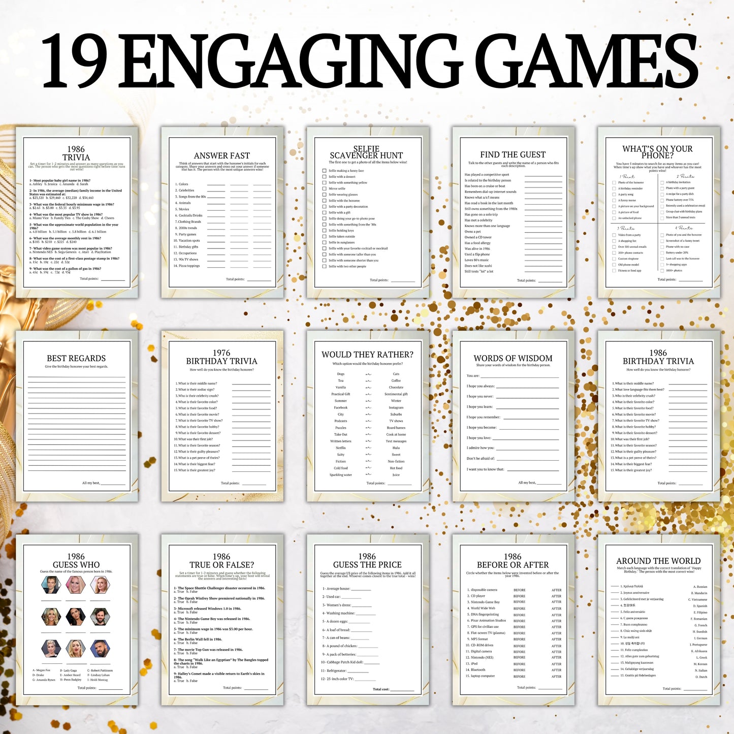 Born in 1986 Birthday Bundle