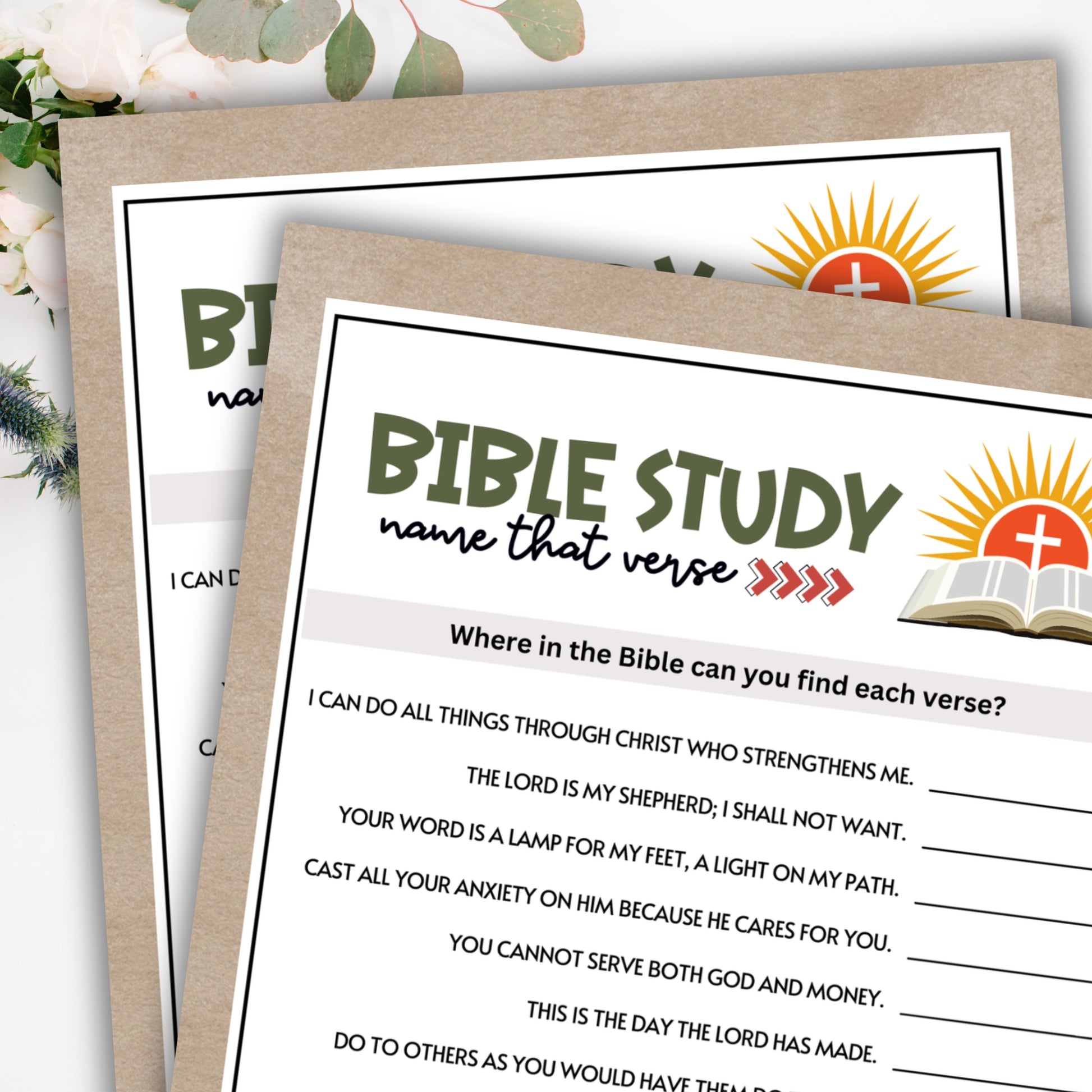 Are you seeking a fun and engaging activity for your Sunday School or Bible Study Group? Whether you've got kids, teens, adults, and even seniors in your gathering or group, this quick and easy trivia game from Party Prints Press is just what you need!