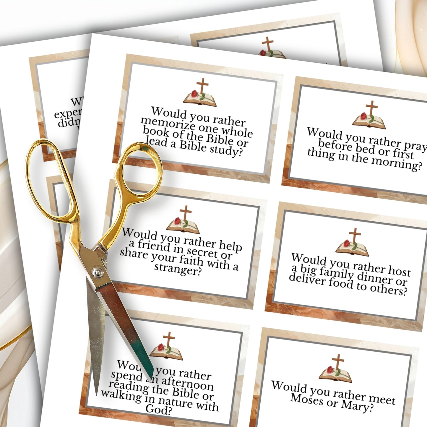 Christian Family Conversation Starters (208 Cards)