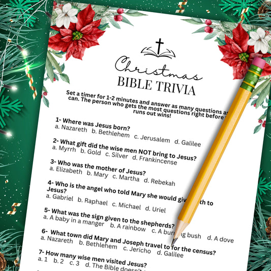 Women's Ministry Christmas Bible Trivia with Answers