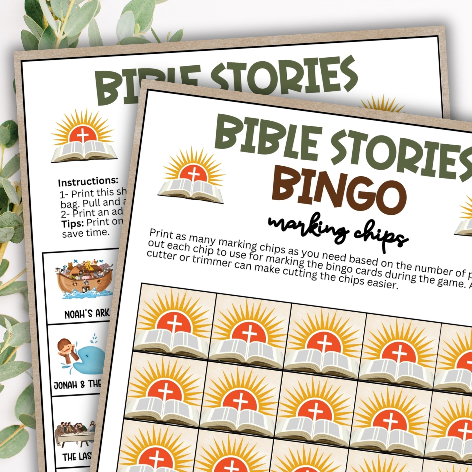 Bible Study BINGO - Fun for Sunday School, VBS, Youth Group, and More!  Looking for an engaging, educational, and fun activity for your Bible study sessions, Sunday School classes, or Christian fellowship events? This "Bible Study BINGO" game from Party Prints Press is just what you need!