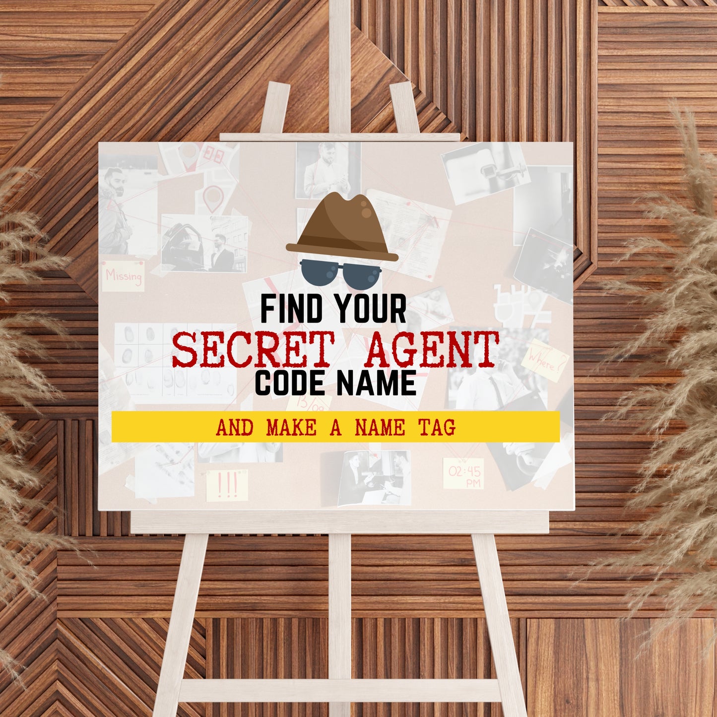 Secret Agent Party Activities For Cold Case Spy Detective Theme Birthday Event My Code Name Generator With Printable Name Tag Card And Sign