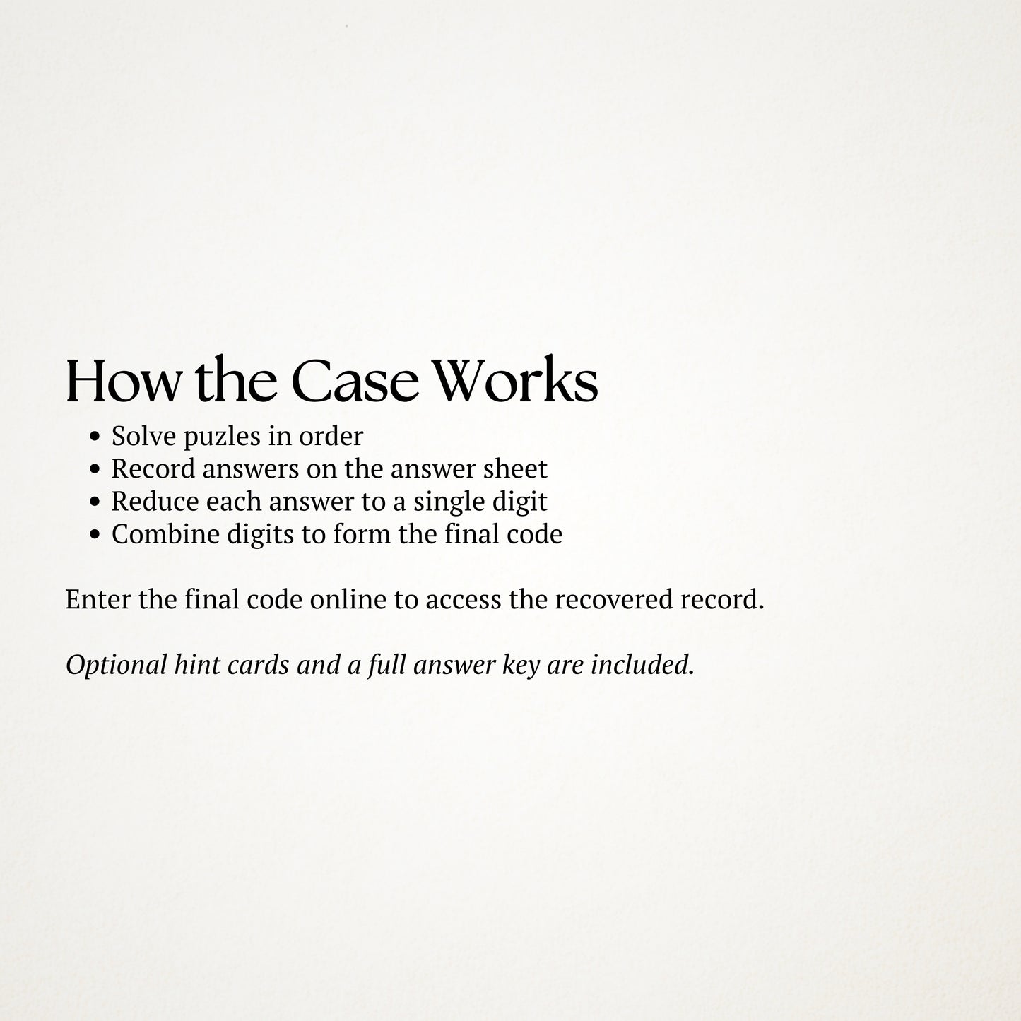 The Case of the Redacted Intake Record