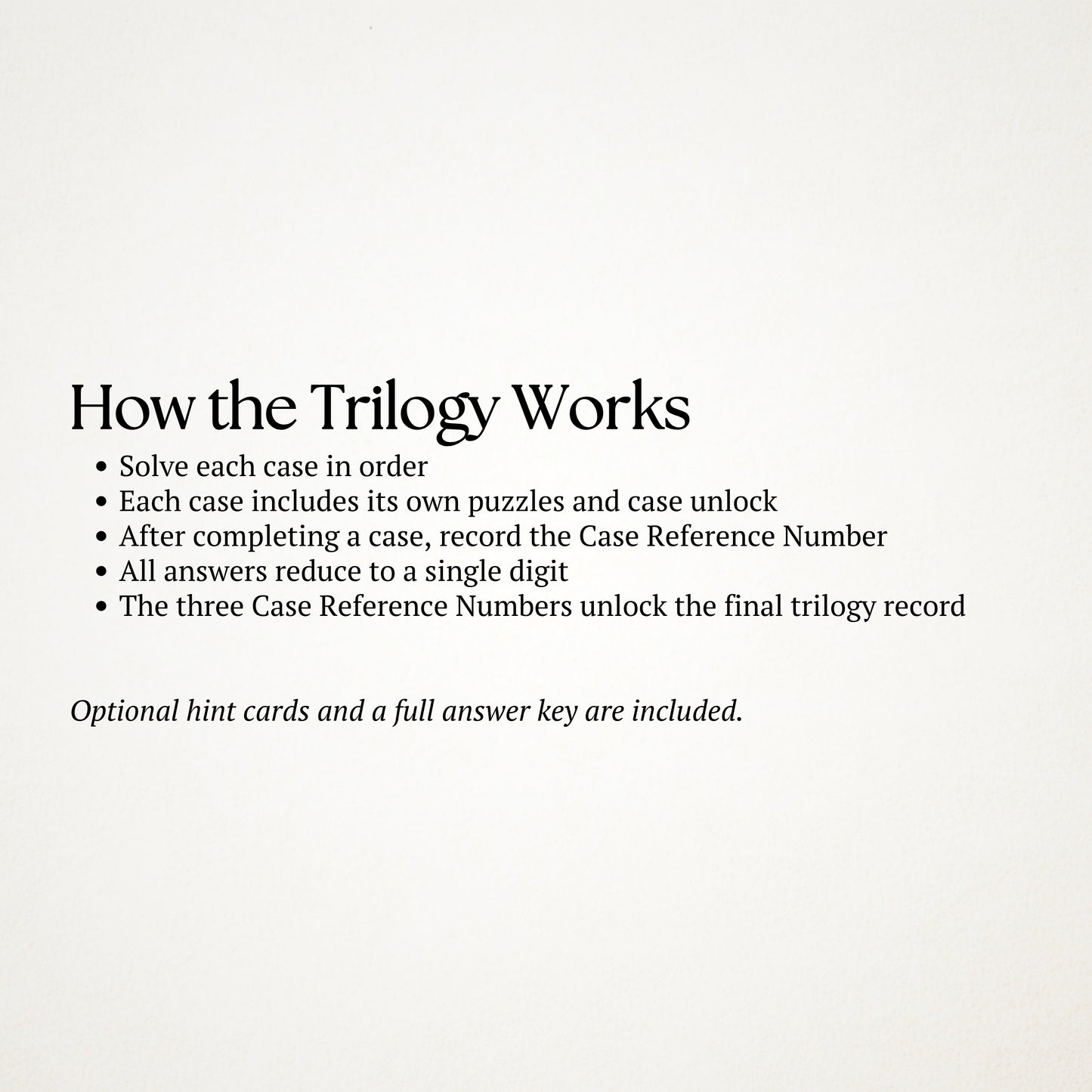The Outage at Hollenwil Ridge - Trilogy One