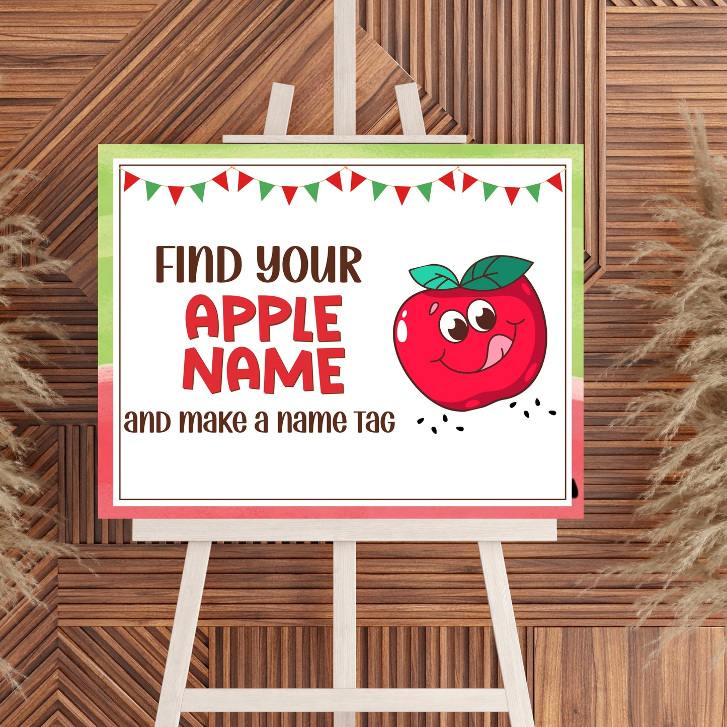 Whether you're setting up an apple bar at a farmers market, organizing an apple orchard trip, planning an apple-themed prom, or looking for a fun back-to-school activity, the "What's Your Apple Name?" game from Party Prints Press is the perfect pick for your event!