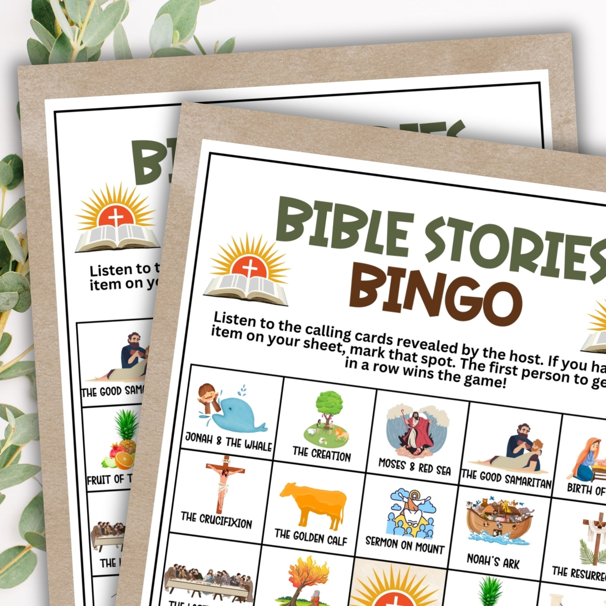 Bible Study BINGO - Fun for Sunday School, VBS, Youth Group, and More!  Looking for an engaging, educational, and fun activity for your Bible study sessions, Sunday School classes, or Christian fellowship events? This "Bible Study BINGO" game from Party Prints Press is just what you need!