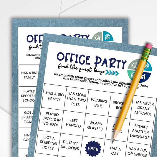 Office Party Find The Guest BINGO