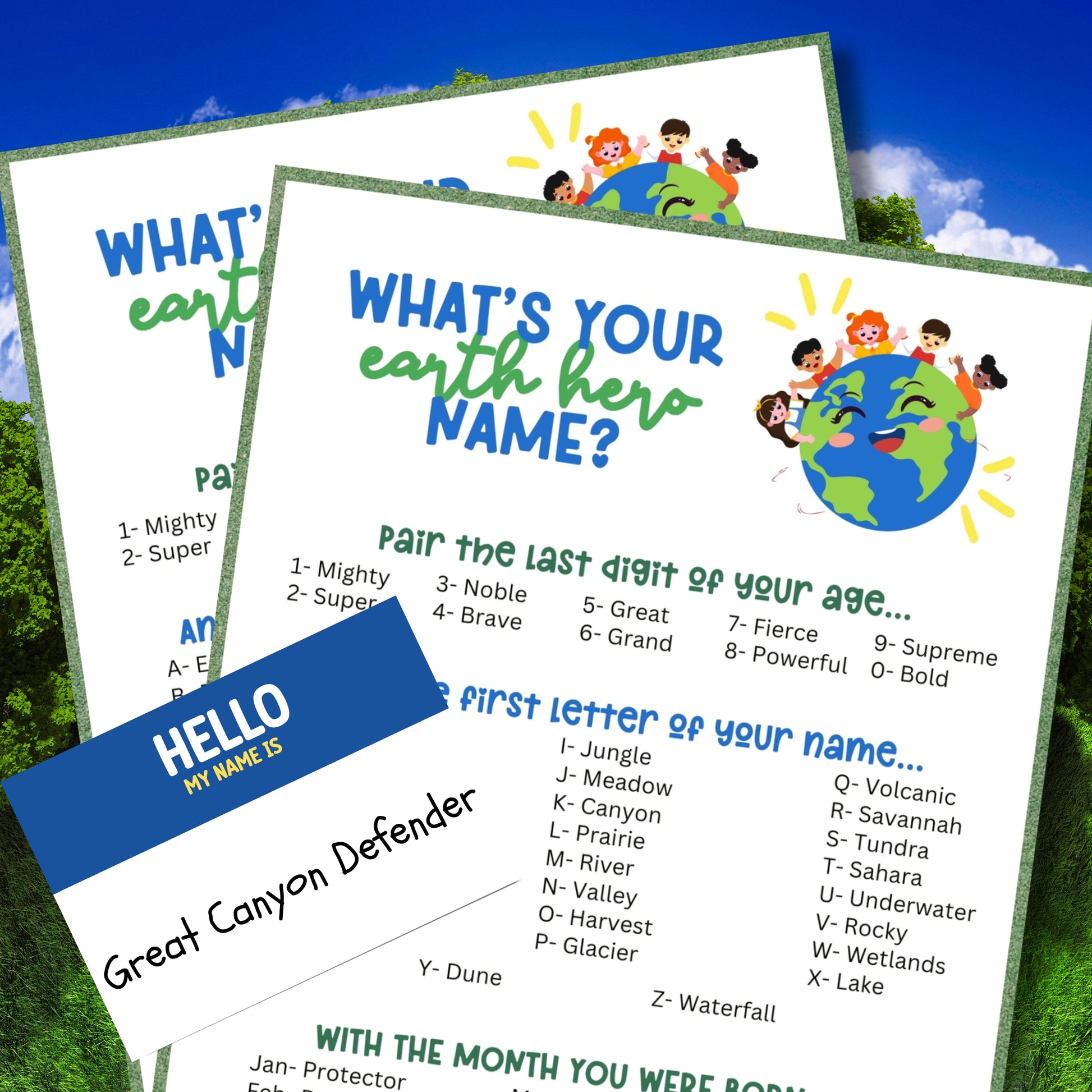 earth day activities for kids