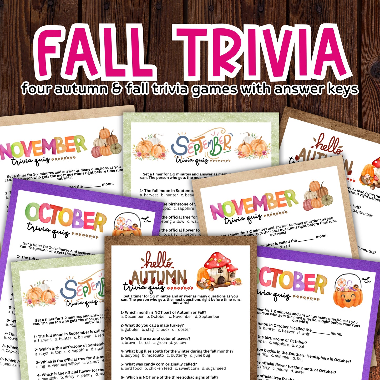 Fall Trivia Bundle