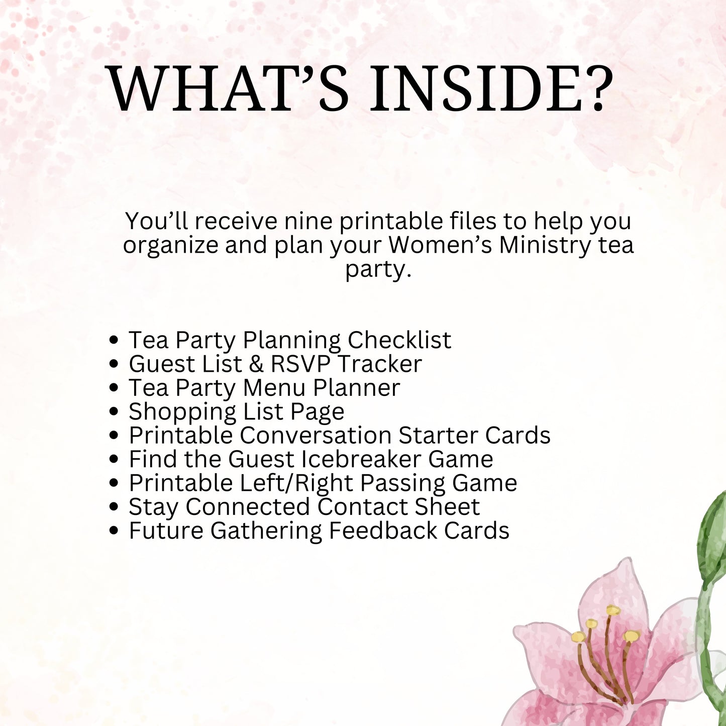 Women's Ministry Tea Party Planner Pack