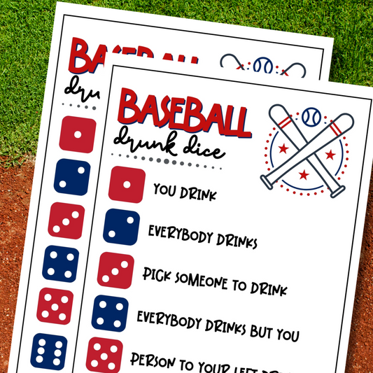 baseball drunk dice