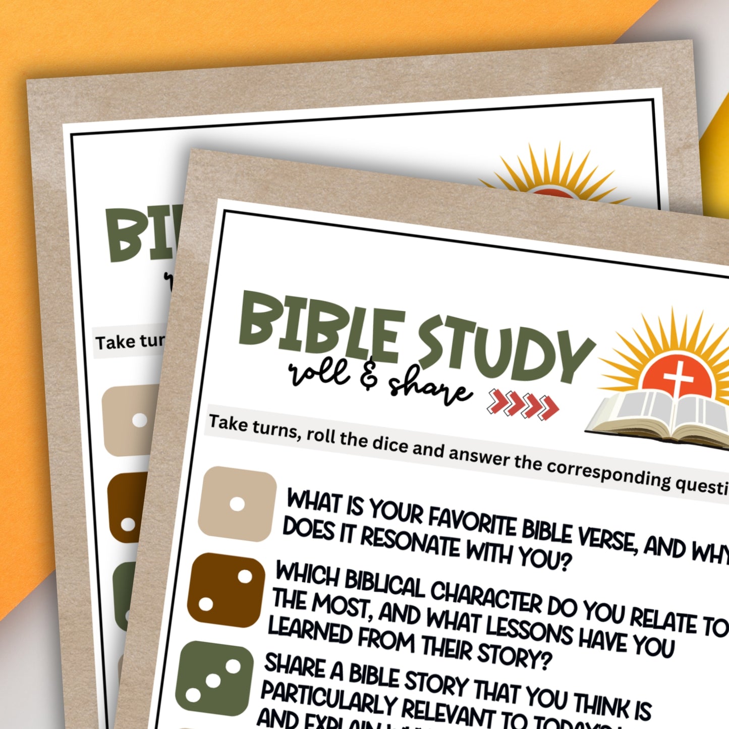 Bible Study Roll & Share Dice Game