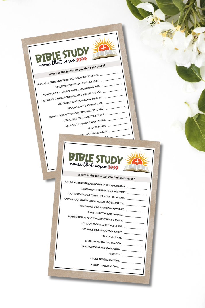 Are you seeking a fun and engaging activity for your Sunday School or Bible Study Group? Whether you've got kids, teens, adults, and even seniors in your gathering or group, this quick and easy trivia game from Party Prints Press is just what you need!