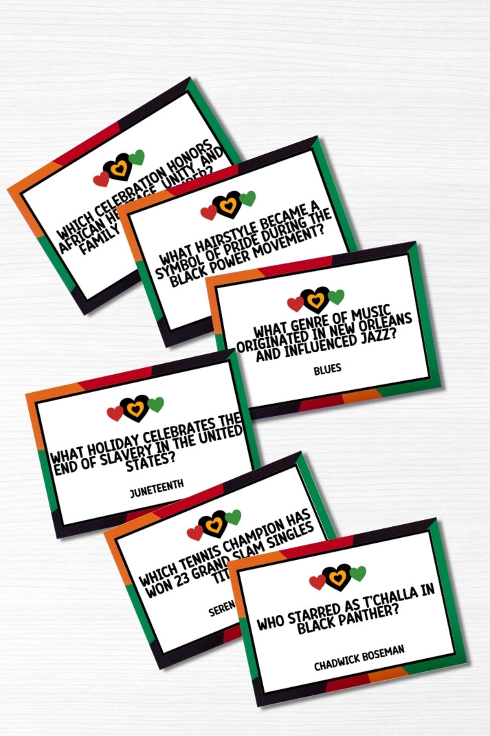 Black History Trivia (64 Cards)