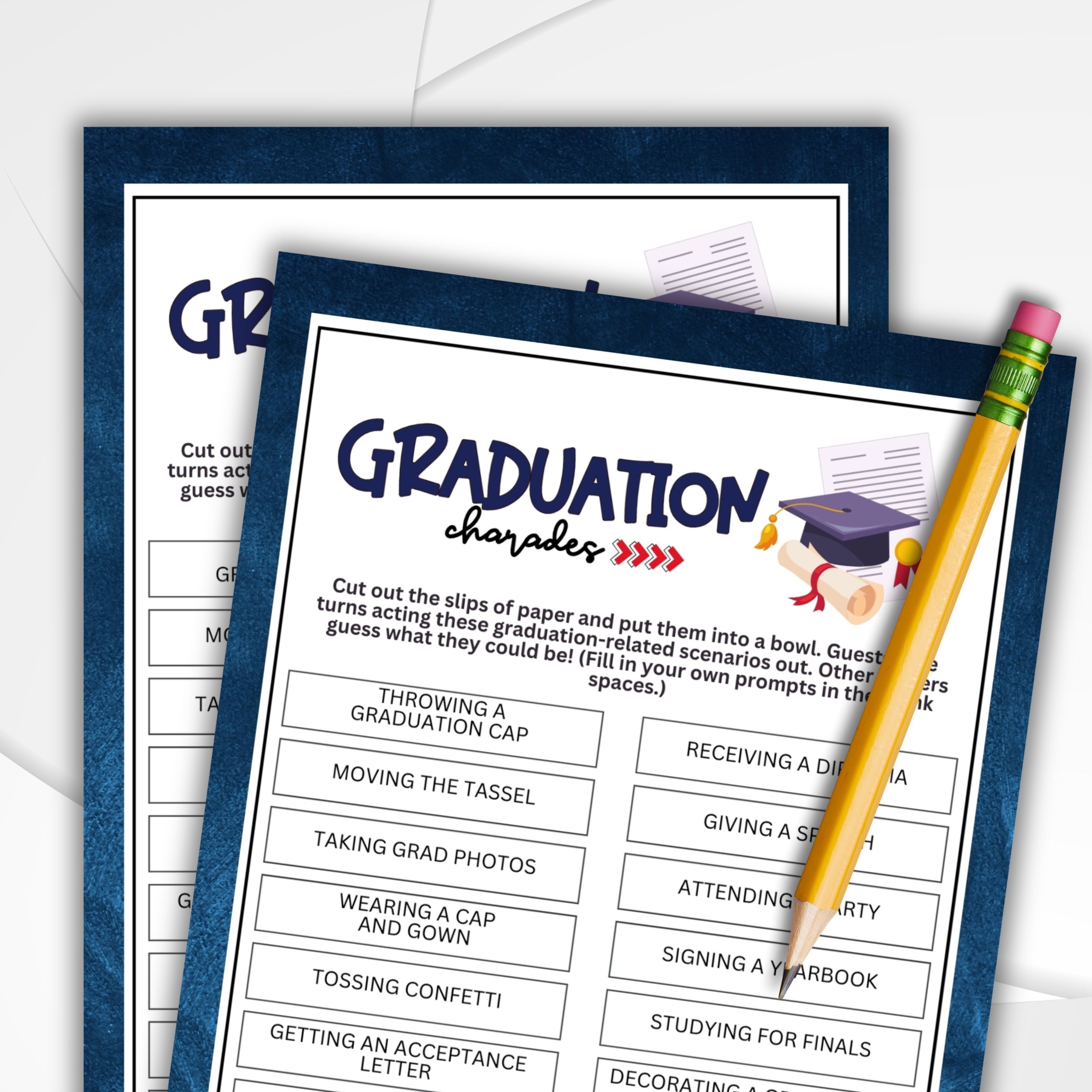 Graduation Party Charades – Party Prints Press