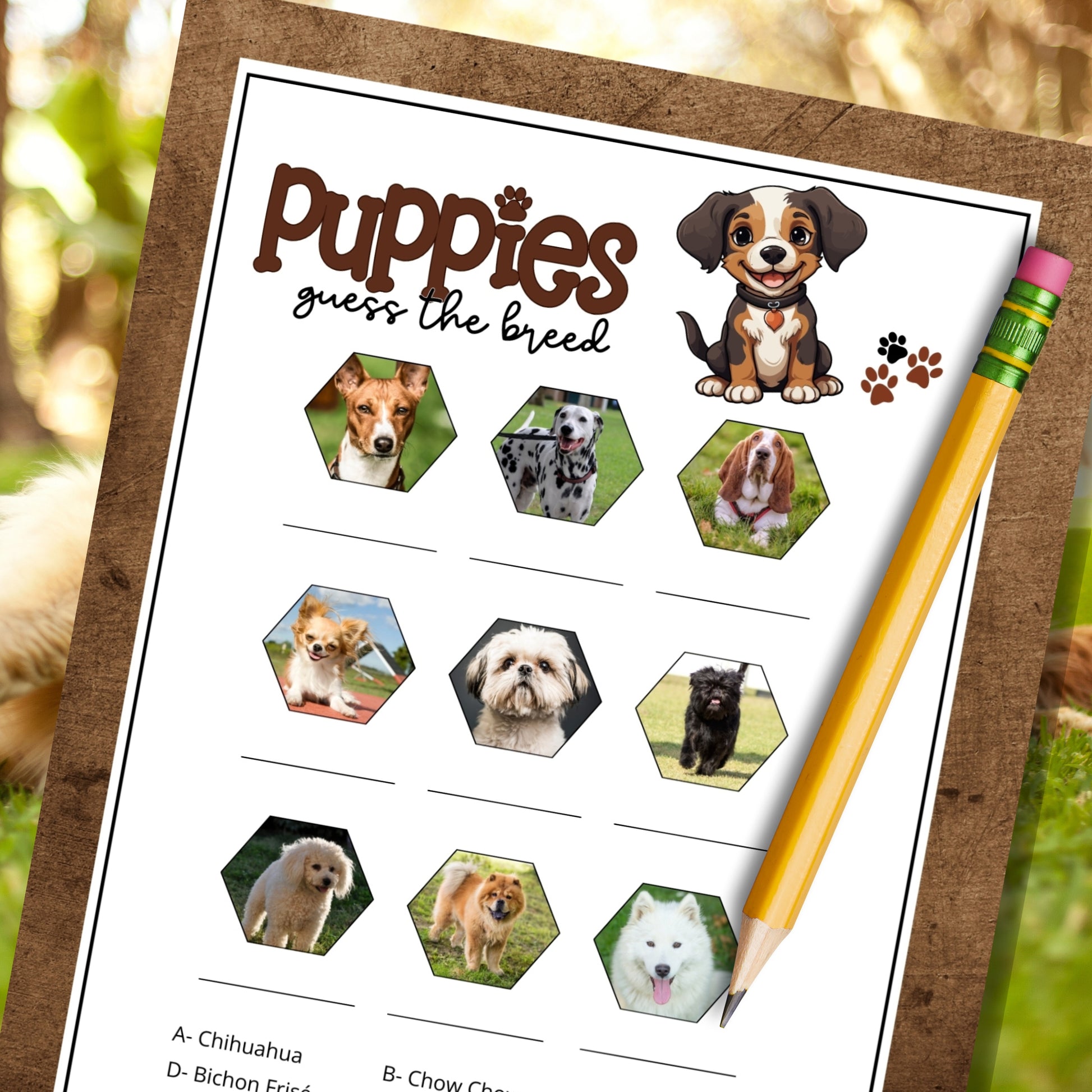 Guess The Dog Breed – Party Prints Press - Main Image