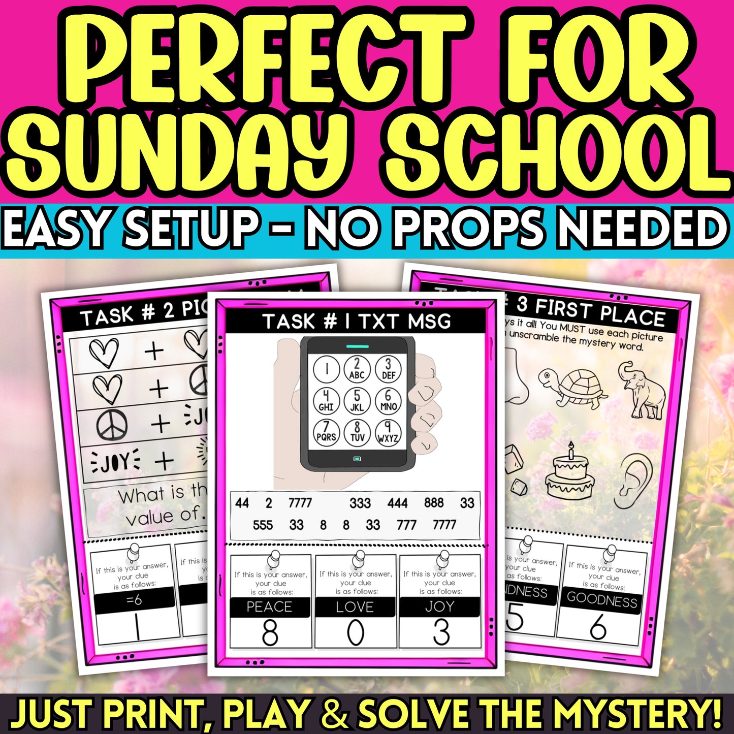 perfect for sunday school escape room scavenger hunt easy setup no props no locks