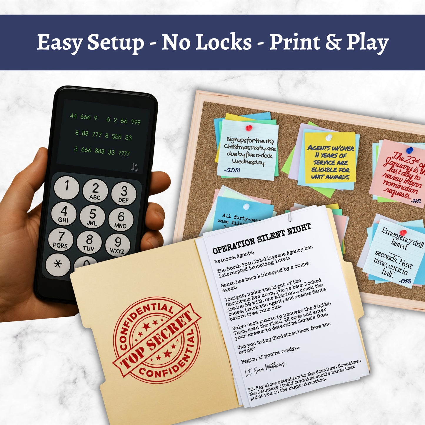 Operation Silent Night - Christmas Escape Room for Adults