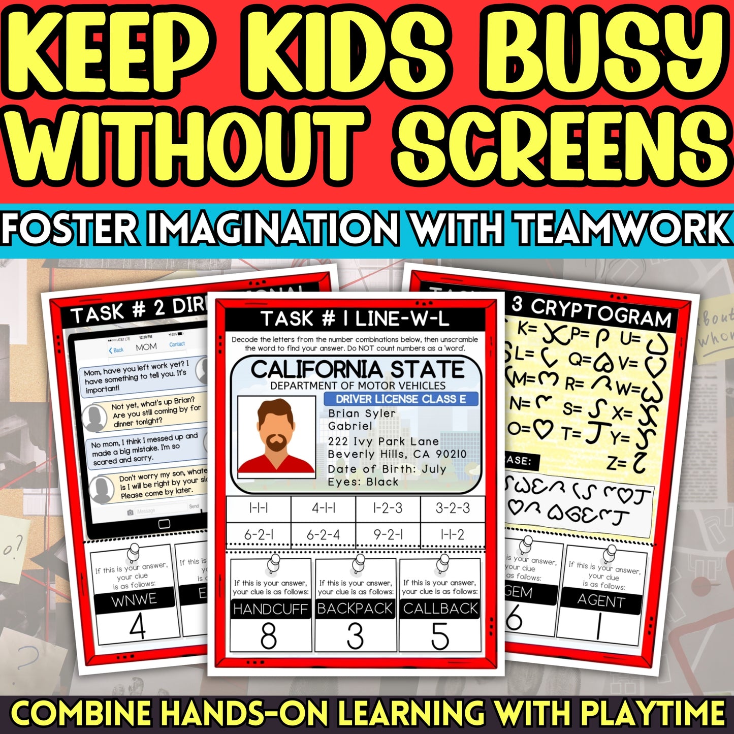 keep kids busy without screens foster imagination with teamwork combine hands on learning with playtime