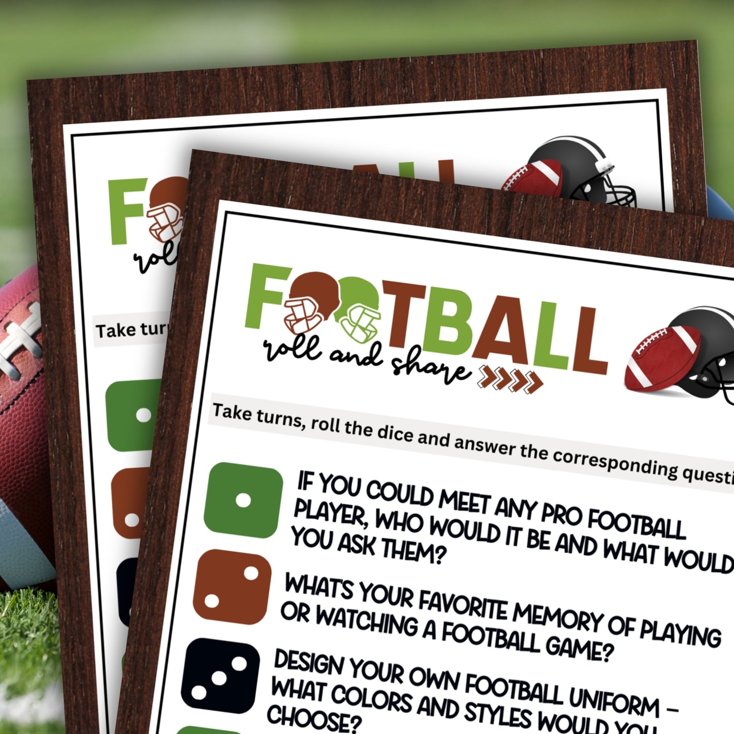 Football Roll & Share Dice Game