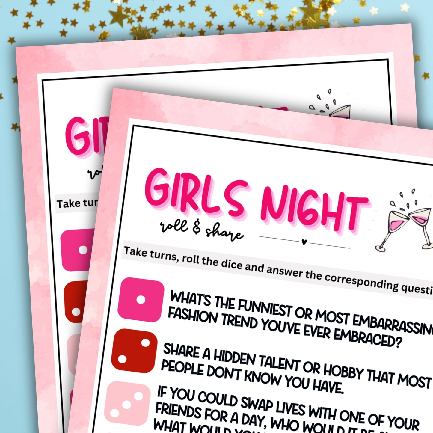 Girls' Night Roll & Share Dice Game