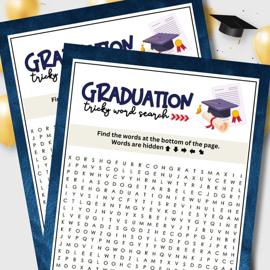 Graduation Tricky Word Search