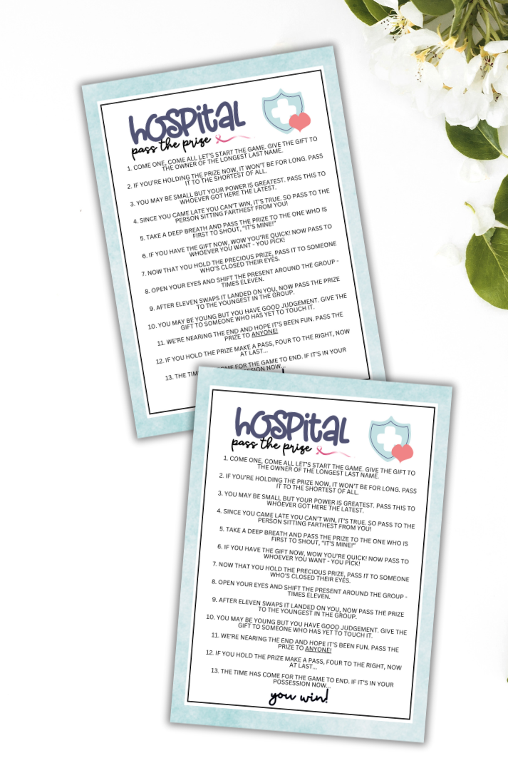 Looking for a fun and engaging activity to bring some excitement to your hospital or medical staff events?  This printable gift-giving game is a delightful addition to your workplace, perfect for Nurses Appreciation Week, RN recognition, doctors' events, medical staff gatherings, work events, team-building activities, and breakroom fun.